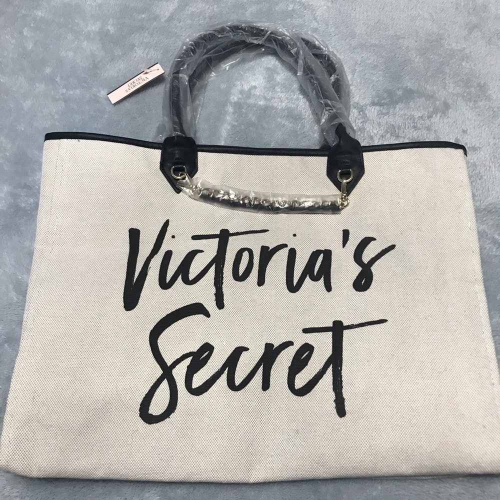NWT Victoria’s Secret Canvas Tote Bag New Handbag